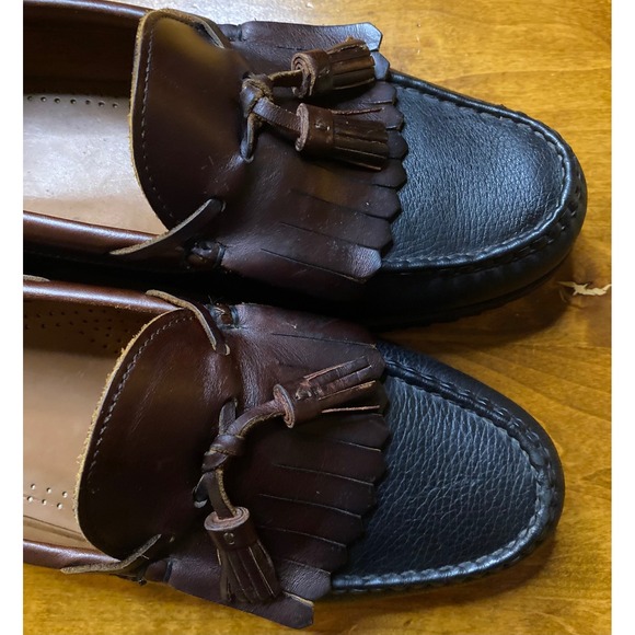 Allen Edmonds Nashua Penny Loafer Tassel Black Brown Leather Mens Shoes 11.5 main image 7